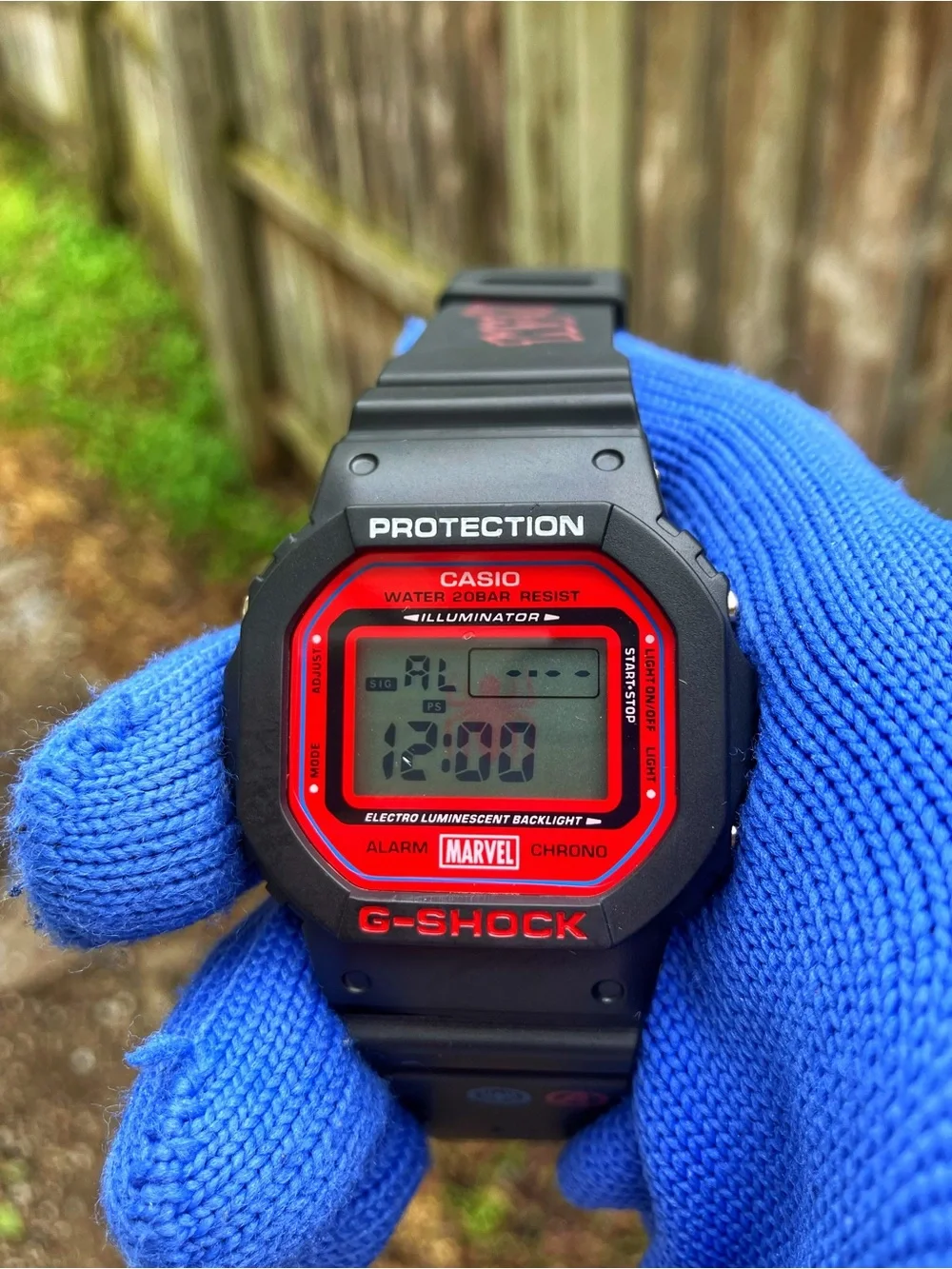 Custom G Shock Marvel Spider-Man Colorway